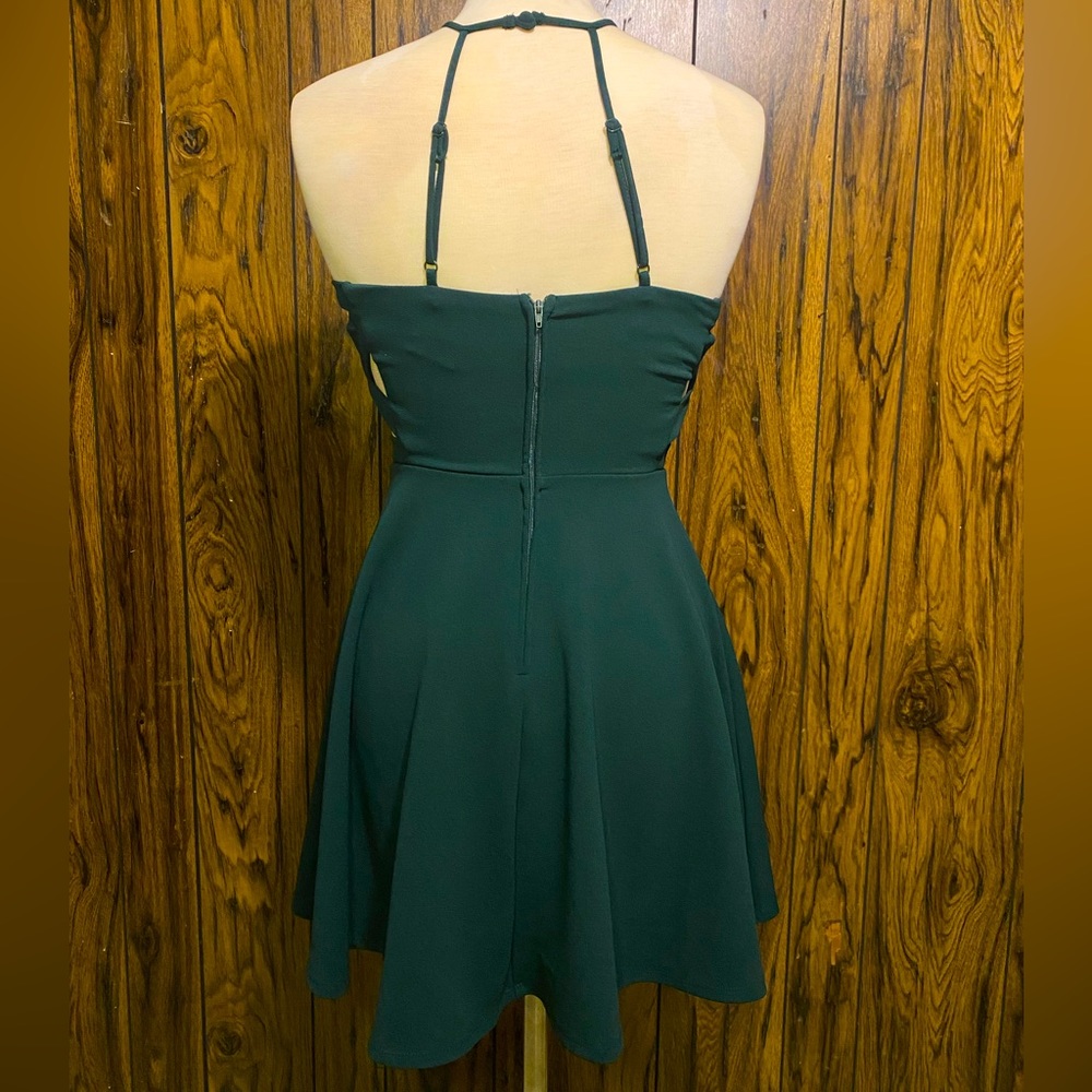 B Darlin Green Mini Dress - Picture 3 of 9